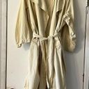 Aritzia  WILFRED Requiem Trench Coat S Cream Long Line Jacket Oversized Tie Photo 1