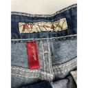 BKE The Buckle  Denim Stella 2 1/2" Denim Distressed Jean Shorts Size 28 Stretch Photo 5