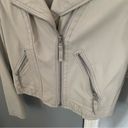 American Eagle  Faux Leather Jacket Size Small Color Bone Photo 3