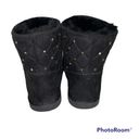 Juicy Couture NWOT  Kingle Black Suede Fuzzy Ankle Boots Photo 4