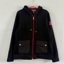 Ralph Lauren Lauren  L-RL Active Black Knit Fleece Zip Up Hoodie Photo 0