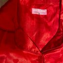 Heart Print Pajama Set Red Size M Photo 1