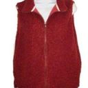 Umgee  Teddy Vest Zipper Dark Red M Photo 0