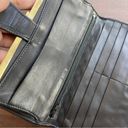 L.A.M.B. Vintage Bally Leather weave Kisslock Bifold Wallet Photo 5