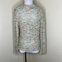 BCBGMAXAZRIA Cardigan Sweater XL Confetti Knit V-Neck Lettuce Trim Y2K Womens Photo 1