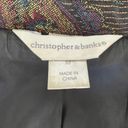 Christopher & Banks  Womens Embroidered Abstract Blazer Floral Jacket Size Medium Photo 1