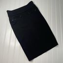 Bebe  Women’s Black Adjustable Waist Pencil Midi Skirt Size 0 Photo 0