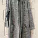 Torrid NWT Light Grey  Duster with Hood SIze 0 Long, Soft, Pockets! Photo 1