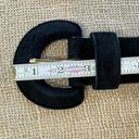 Amanda Smith Vintage  Wide Black Suede Belt And Buckle Small 26-30 In Photo 2