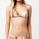 Rhythm Sahara multicolored stripe triangle Bikini Top Photo 2