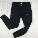 Joie  JEANS Utility Zip Moto Black Skinny Jeans Size 2 or 25/26" Waist Photo 11