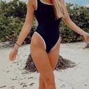 Vitamin A  Reese Reversible One-Piece Swimsuit in Black/White Size X-Small Photo 2