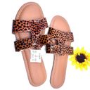 J.Crew  Womens Animal Print Sandal Slide Sz 9 Photo 2