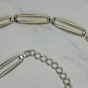 The Bar Skinny Silver and Gold Tone Metal Chain Link Belt Size Large L XL Photo 3