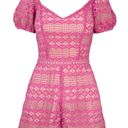 Adelyn Rae  Praya Tie Back Crochet Lace Sorbet Pink Romper Size S Photo 0