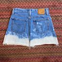 Levi's Y2K RETRO  BUTTON FRONT DENIM BLEACHED SKIRT Photo 1