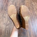 sbicca  • Guthrie wedge sandal platform brown leather peep toe mule slide clog Photo 9