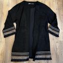 ZARA  Faux Suede Embroidered Cardigan Jacket Photo 2