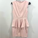 Forever 21 Blush peplum pencil skirt dress size small Photo 2