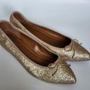 Candie's  Balero gold glitter bow flats size 9½ Photo 1