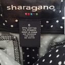 Sharagano  Black Polka Dot Pencil Skirt Sz 6 Photo 2