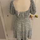 American Eagle blue floral mini dress Photo 1