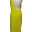 Slate + Willow  Open Back Maxi Dress Lime Green Size Large Photo 3