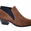 Via Spiga  Brown Suede w/ Black Elastic Booties Size 8.5 M Photo 1