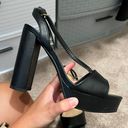 FashioNova Black Platform Heels Photo 8