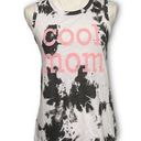 Grayson Threads NWT Black White Cool Mom Tie Dye Ink Spot Muscle Tee Tank Top New Photo 0