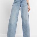 EXPRESS NWOT  Super High Waisted Light Wash Baggy Wide Leg Jeans sz 10S Photo 0