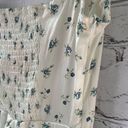 Cider Cottagecore Ivory and Blue Floral Maxi Dress with Bustier Style Top XS Photo 3