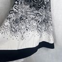 Majora Black White Pattern Vneck Halter Dress Tulle Skirt Liner Size LG Photo 3