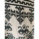 Rococo  Sand Rare Silk Pixels Grecian Print Ruffle Midi Dress White Size XS Photo 10