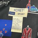 Vintage 1980’s Koret Sport Black Women's Fashion Zip Up Windbreaker Jacket XLP‎ Size undefined Photo 5