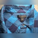 J.Crew  Blue Buffalo Plaid Midweight Brushed Flannel Work Shirt Size 6 Photo 4