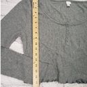 Edge Colsie Women's Size XL Grey Lettuce  Long-Sleeve T-Shirt Photo 6