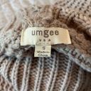 Umgee  Grey Lavender Oversized Open Knit Turtleneck Sweater Small Photo 4