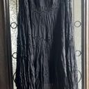 E by ECI black silk maxi tiered sheer overlay lace witchy maxi skirt size 12 Photo 5