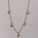 Madewell NWOT  gold toned dainty heart charm necklace Photo 0