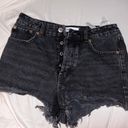 ZARA Black Denim Shorts Photo 0