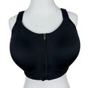All In Motion  Sports Bra Womens 38DD Black Zip Up Front Wide Strap‎ Active Photo 0