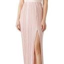 Pink Blush TJD The Jetset Dairies Women's  Pleated Skirt Halter Gown Size L Photo 0