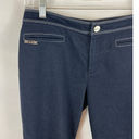 St. John  Sport Capri Jeans Dark wash white stitching size 4 Photo 1