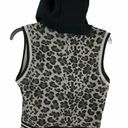 Southpole Animal Print Sleeveless Hoodie Medium Photo 2