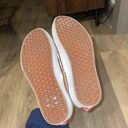 Vans Orange and White Checkered Slip On Photo 3