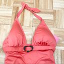 Kate Spade NWT  Lychee Halter Tortoise Shell Heart One Piece Swimsuit Size XL Photo 4