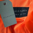 ALLSAINTS  Aleida Tri Oversized Boxy Blazer Vivid Orange Size 4 80s Designer NEW Photo 7