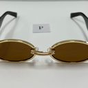 90s Small Oval Brown Sunglasses Photo 0