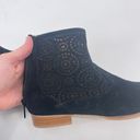 Jack Rogers  Boot Womens Sz 6.5 Black Leather Ronnie Suede Cutout Boho Ankle NEW Photo 9